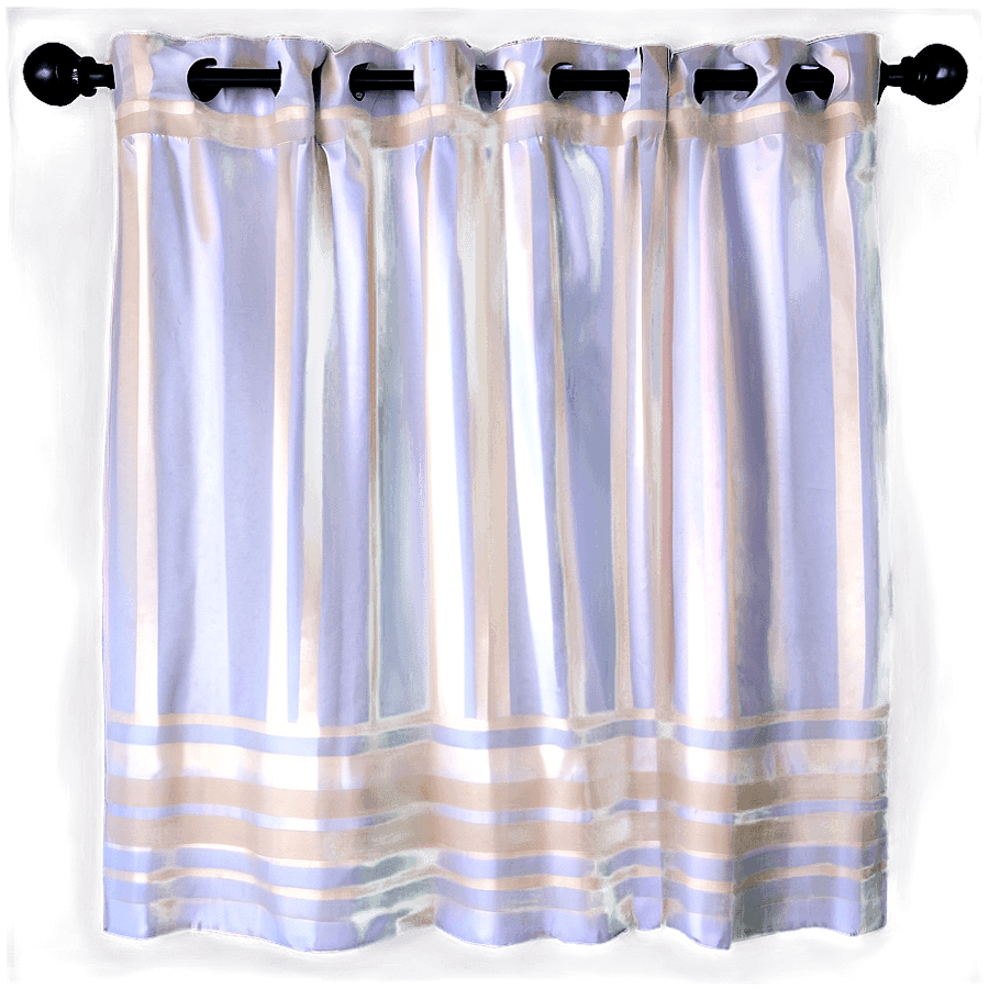 White Striped Curtains PNG 74