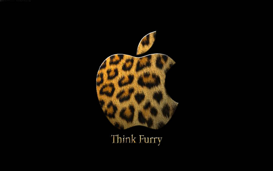 LeopardmönstradApple-logotyp Bakgrundsbilder