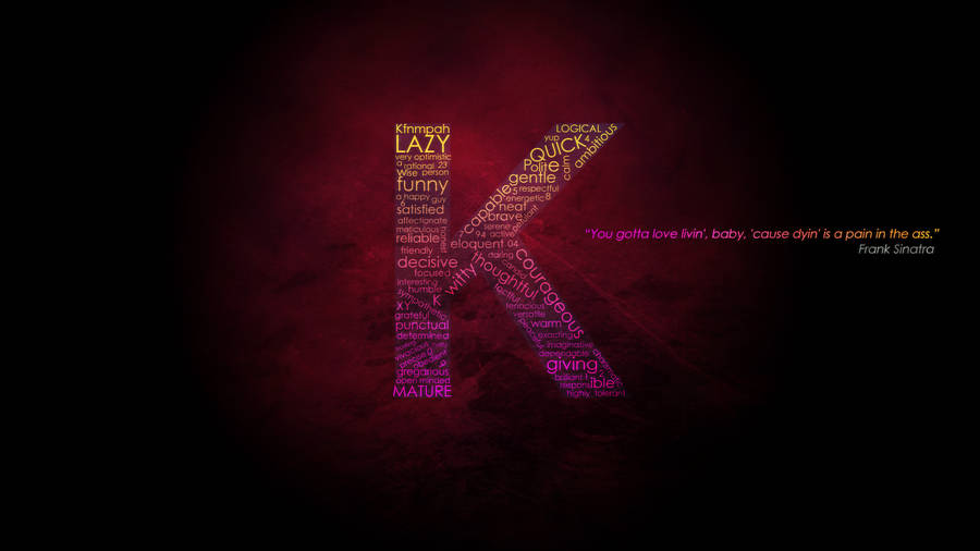 Download Letter K Typography Art Wallpaper | Wallpapers.com