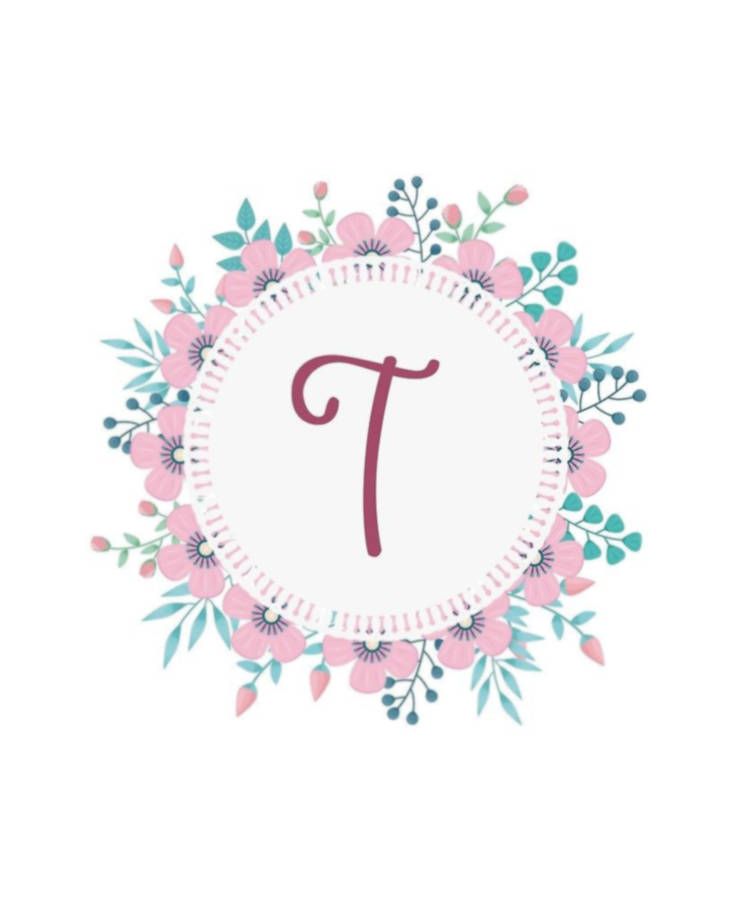 Download Letter T Monogram Wallpaper | Wallpapers.com