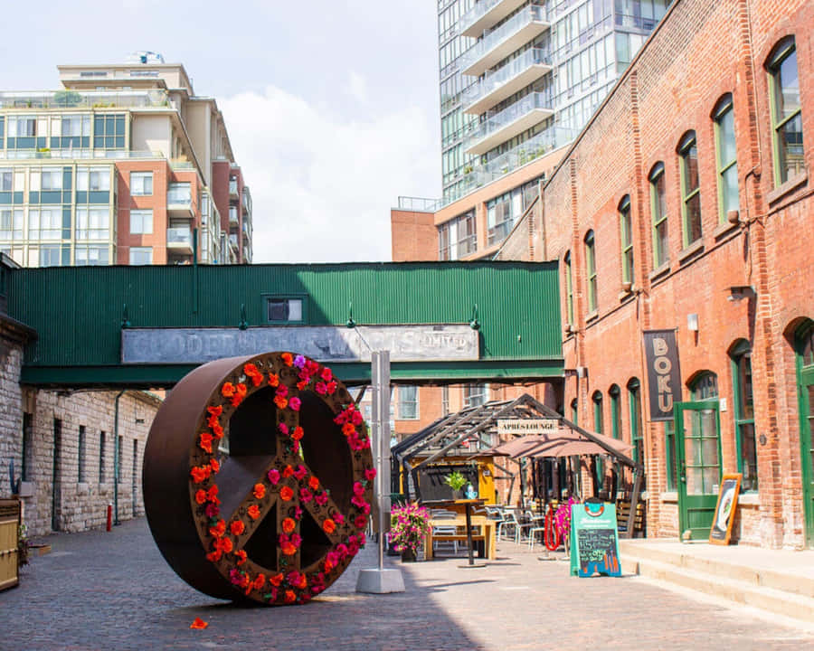 Escultura da Paz no Distillery District Toronto