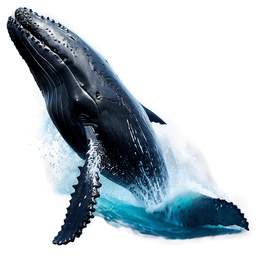 Humpback Whale Ocean Wave PNG 06212024