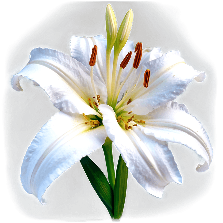 Angelic White Lily PNG 05252024