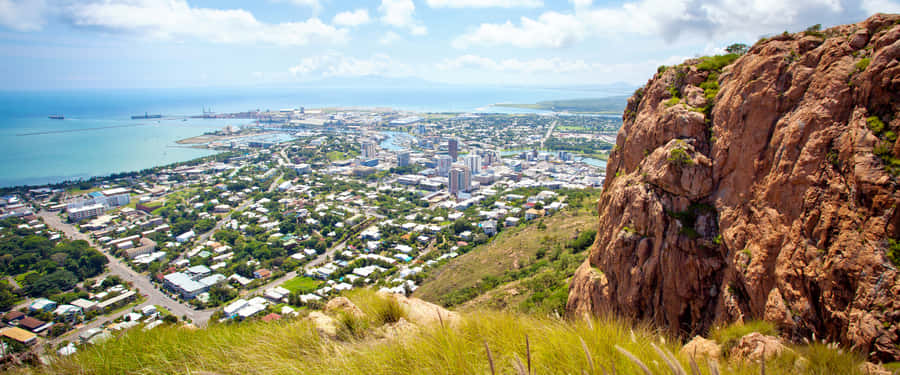Townsville Stadtansicht vom Castle Hill