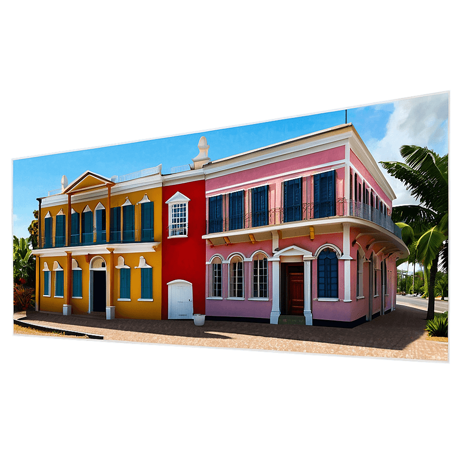 Nassau Bahamas Colonial Buildings PNG lqg