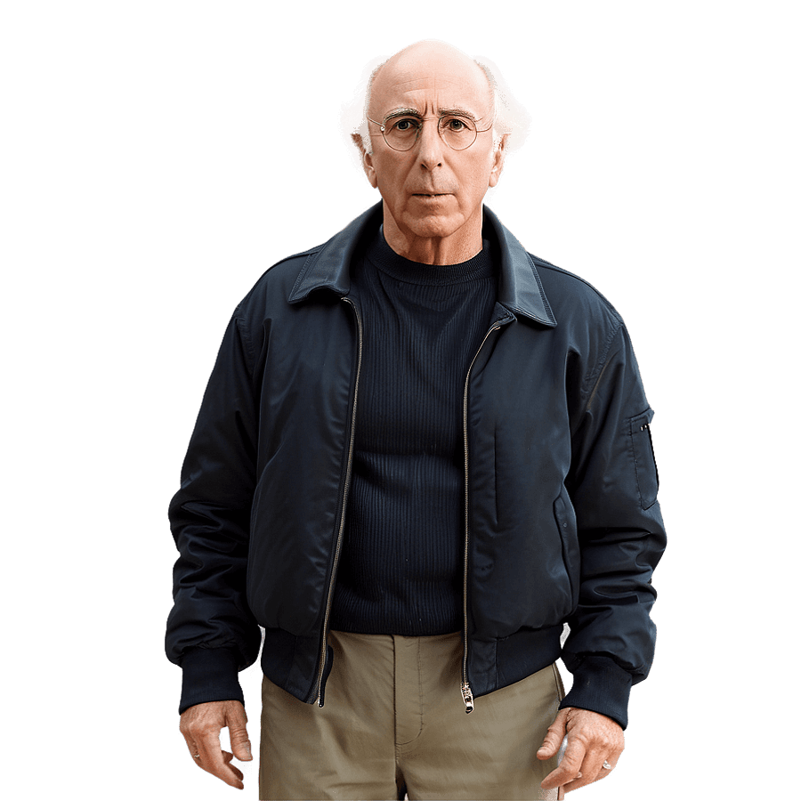 Larry David Casual Look PNG tpn