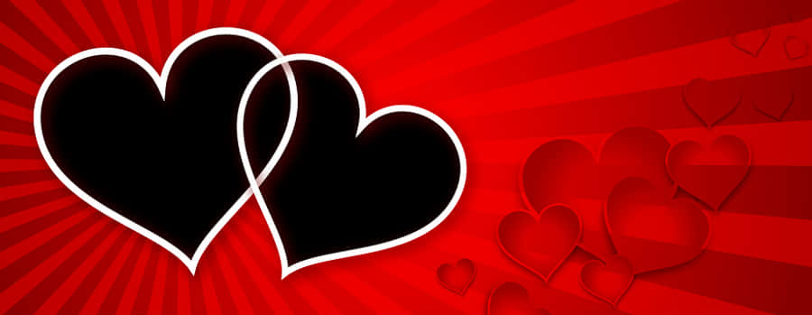 Red Hearts Love Background