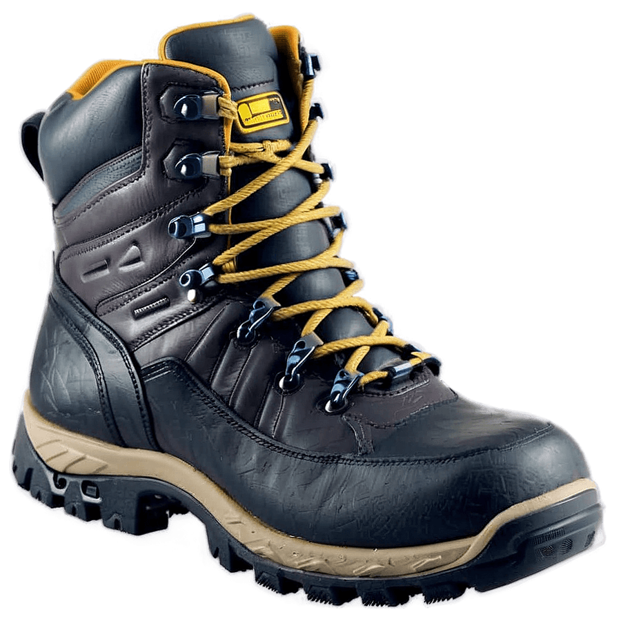 Hiking Boot with Reinforced Toe PNG 30