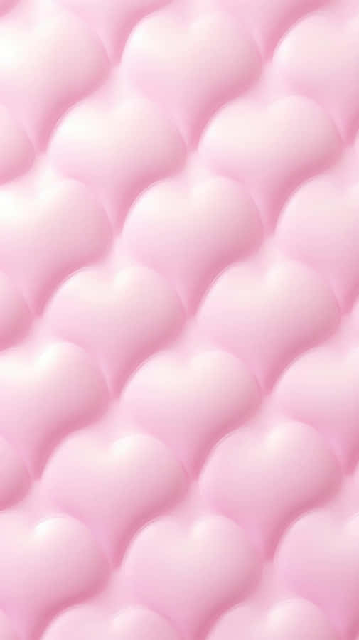 Rosa Puffy Herz Muster Hintergrund