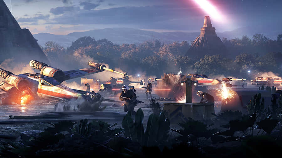 DieSchlacht von Yavin - Wo die Rebellenallianz gegen das Imperium siegte.