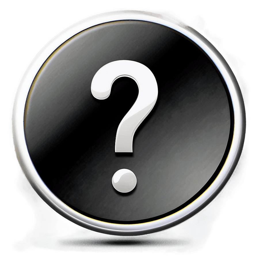 Question Mark in Circle PNG fug48