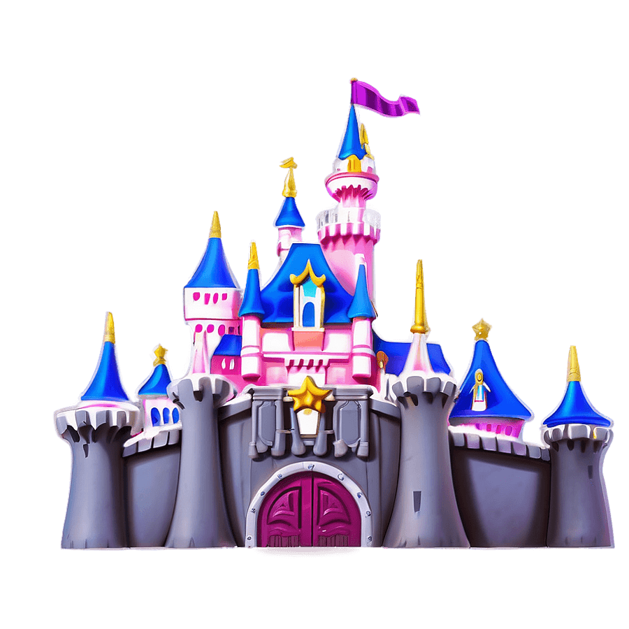 Majestic Disneyland Castle Image PNG ohn