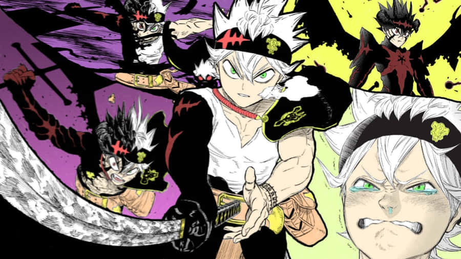 Collage di Forme di Asta di Black Clover