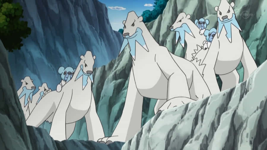 PokémonBeartic im Gebirge
