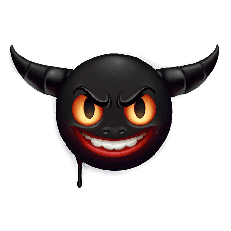 Cute Demon Emoji PNG 93