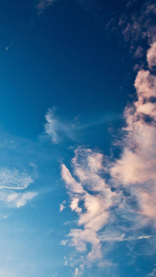 Download Light Blue Aesthetic Wispy Clouds Wallpaper Wallpapers Com