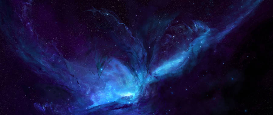 Light Blue Galaxy wallpaper.