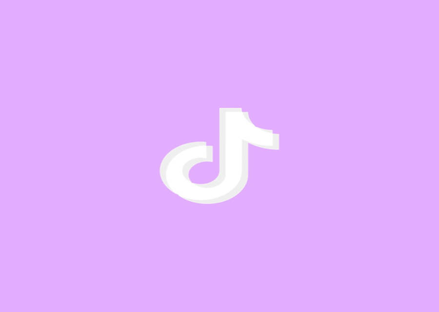 Download Light Purple Tiktok Logo Wallpaper | Wallpapers.com