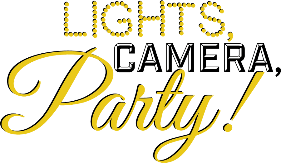 Lights Camera Party Event Graphic