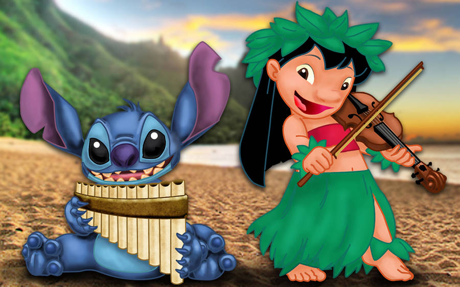 Download Lilo And Stitch Instruments Wallpaper | Wallpapers.com