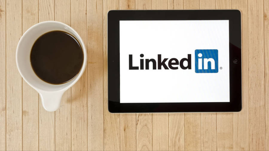LinkedInKaffee Flat Lay Hintergrundbilder