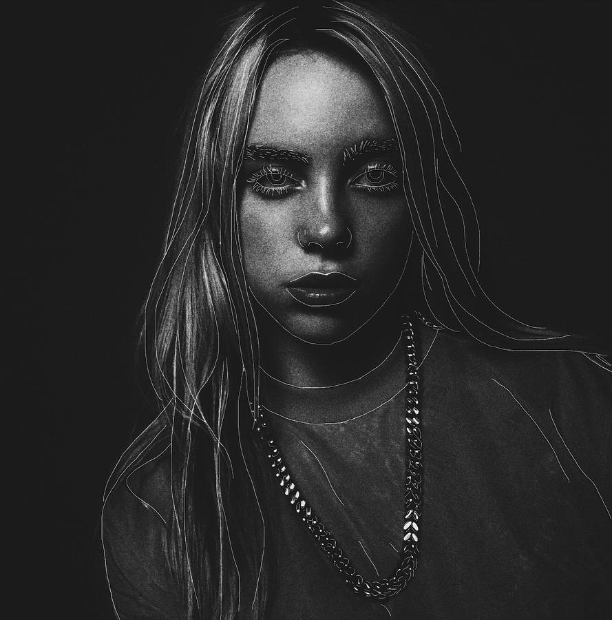 1947x1970 Little wallpaper I just made for my phone : billieeilish