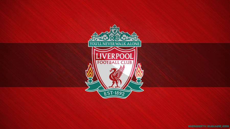 Download Liverpool Fc In Red Stripes Wallpaper | Wallpapers.com