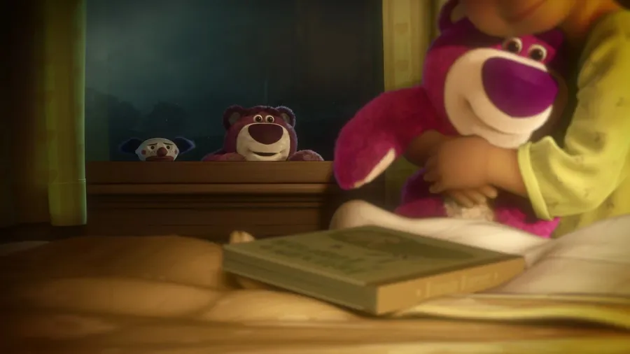 Lotso looking through a window wallpaper
