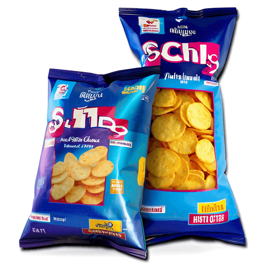 Stacked Chip Bag Display PNG 05262024