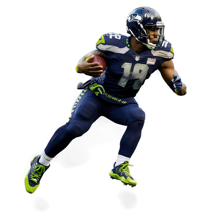 Seahawks Player Silhouette PNG agu