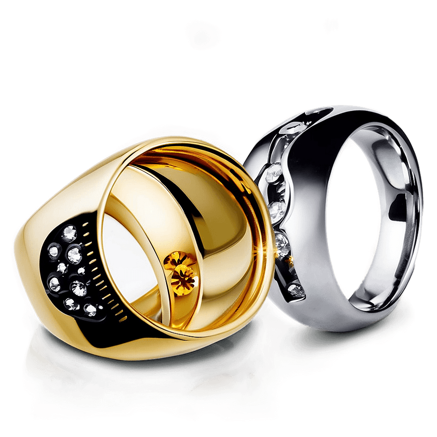 Heavy Gold Ring for Men PNG bby