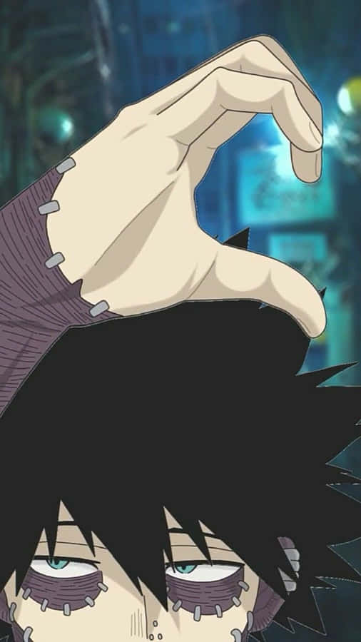 Gesto de Mão de Personagem Anime Meio Coração