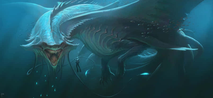 Majestätische Meerdrache Kunstwerke