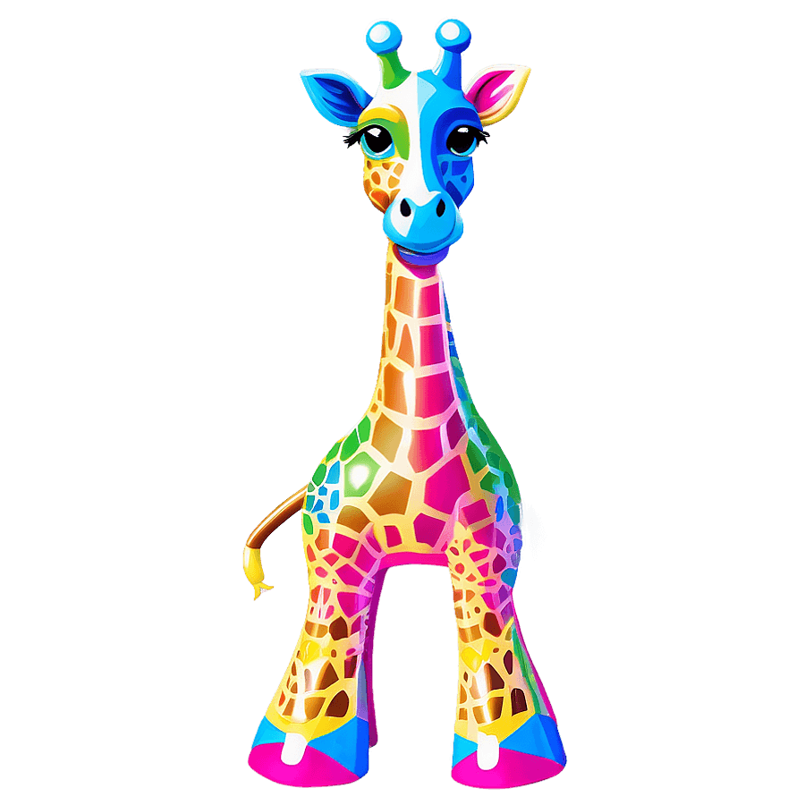 Lisa Frank Giraffe PNG fqj