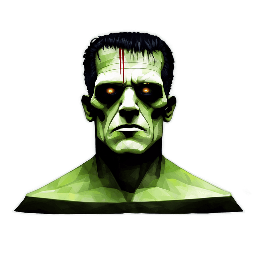 Sci-Fi Frankenstein Illustration PNG 05252024
