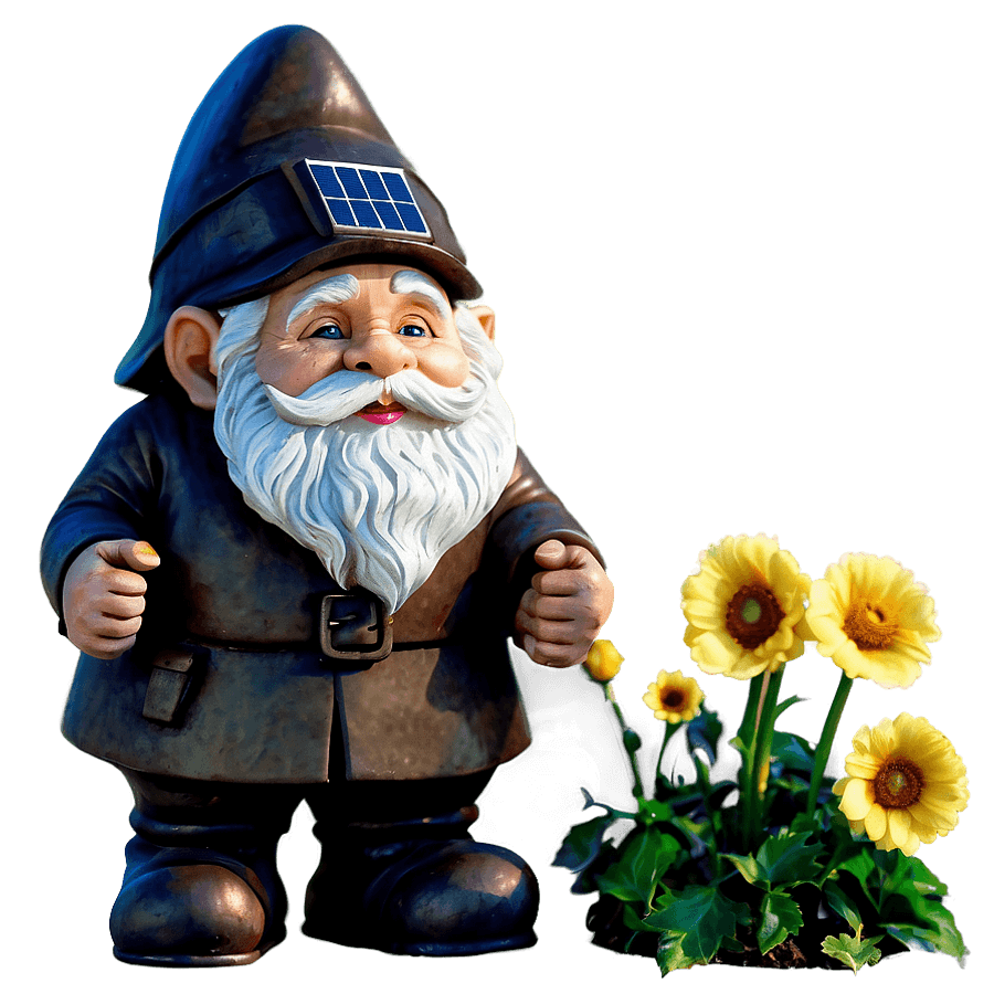Solar Garden Gnome PNG wak40