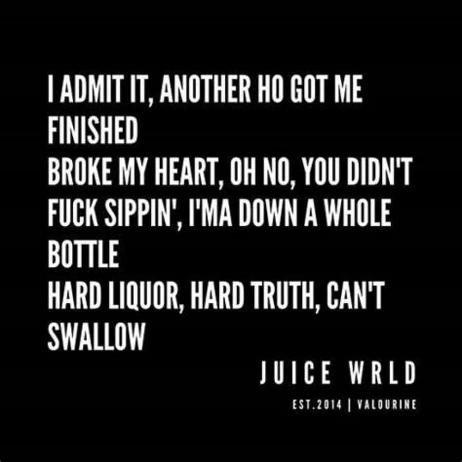 JuiceWrld Citater 900 x 900 tapet.