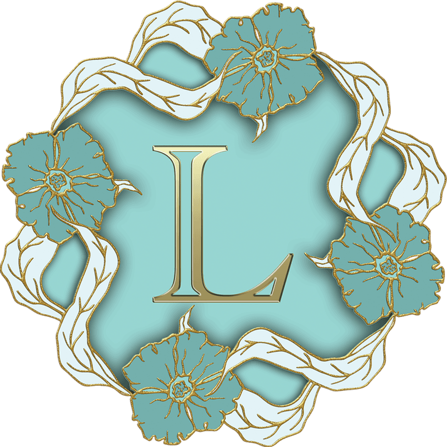 Elegant Floral Letter L Design