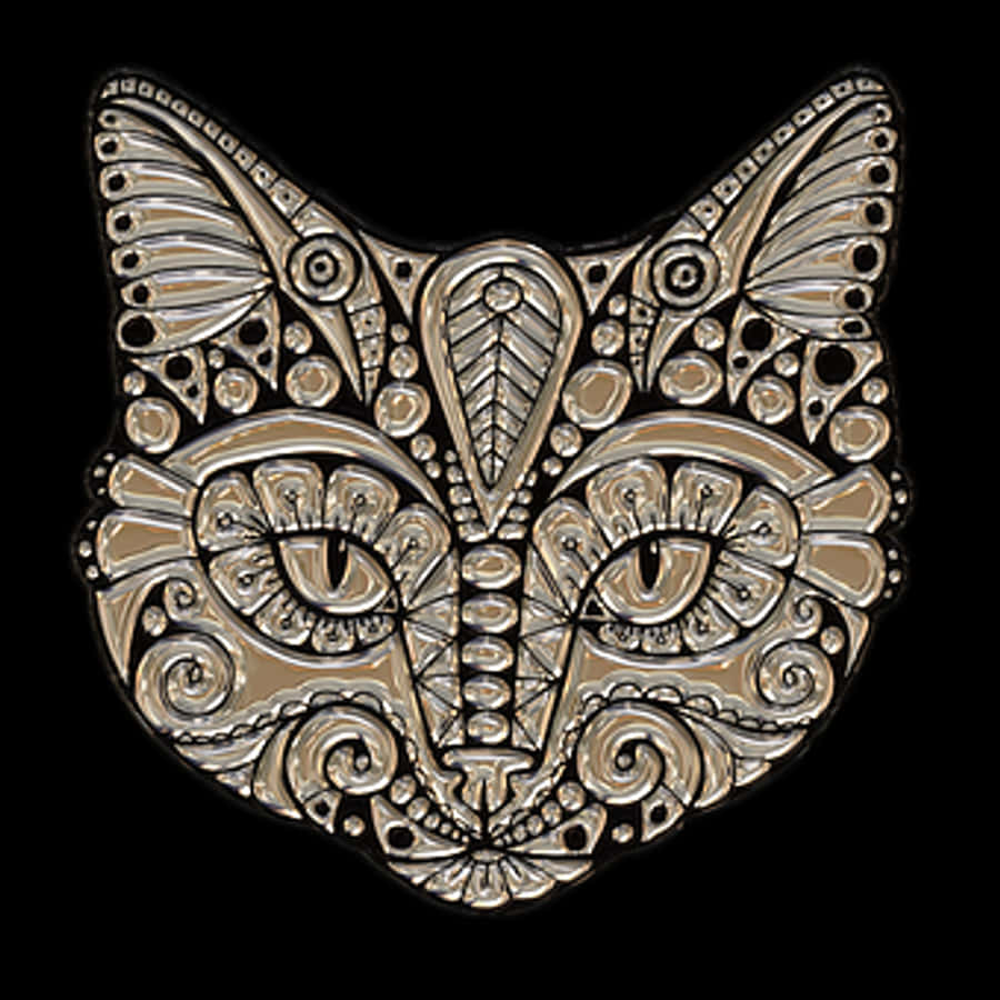Decorative Cat Mask Artwork