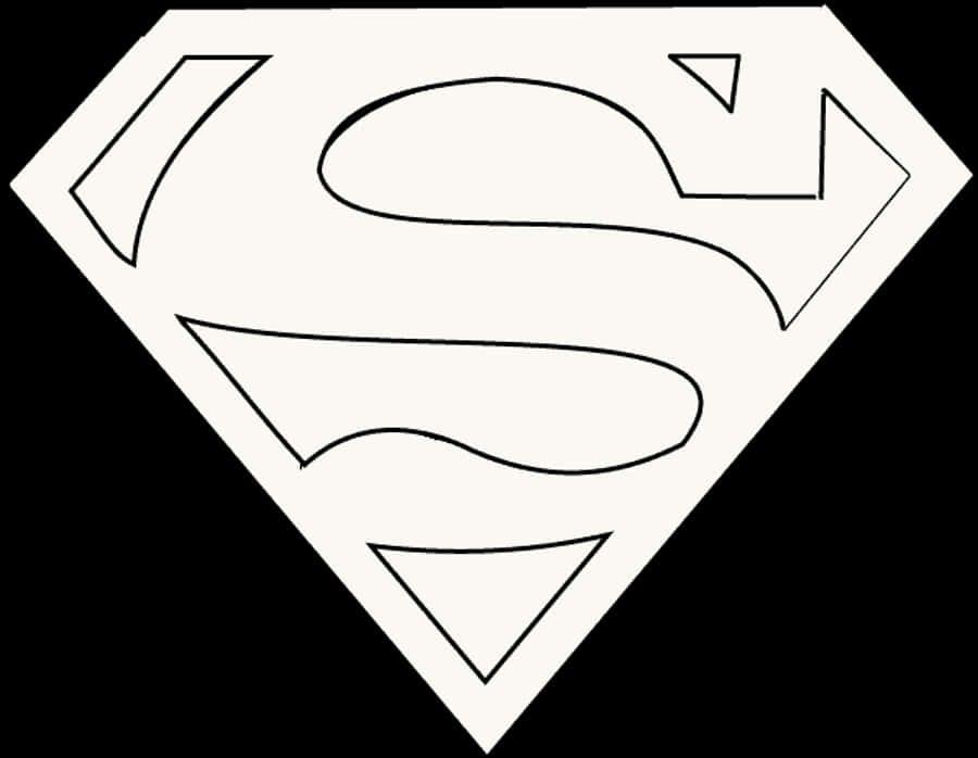 Superman Logo Outline Png Svg Transparent Stock - Draw A Superman Logo