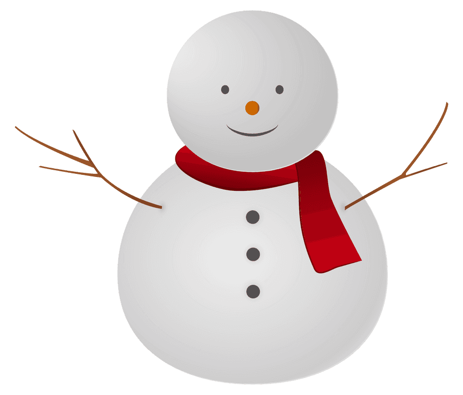 Cheerful Snowman Illustration.png