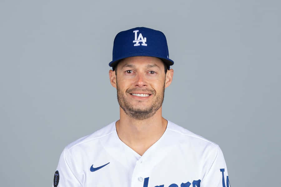 Porträt eines Baseballspielers der Los Angeles Dodgers