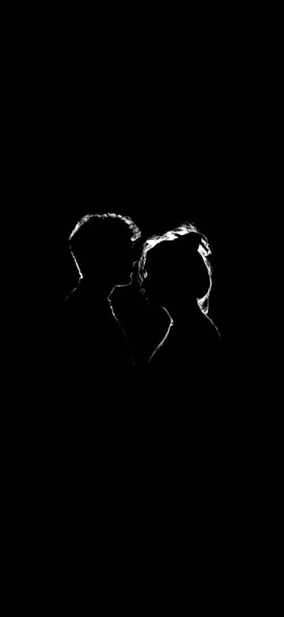 Download Love Black And White Couple Silhouette Wallpaper | Wallpapers.com