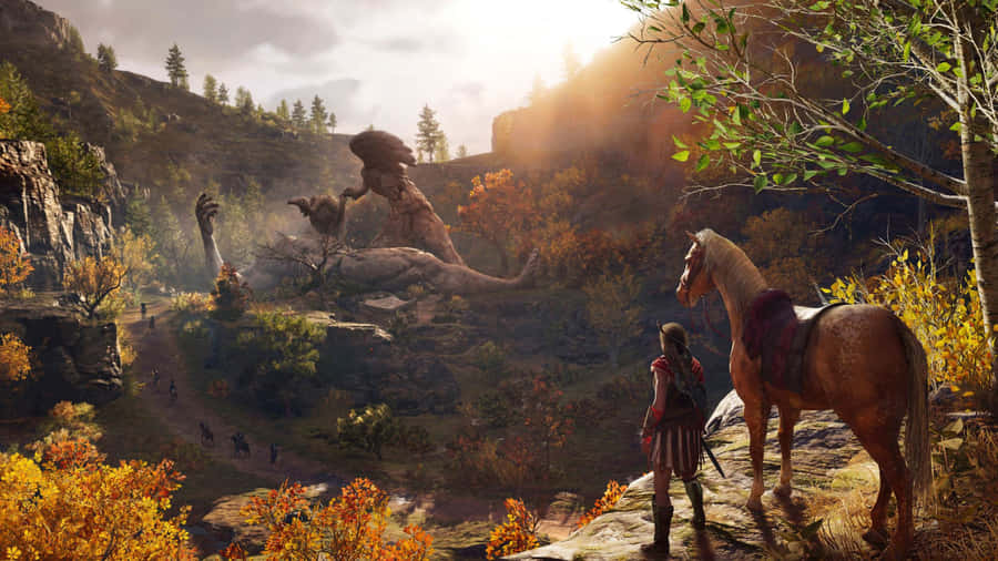 Cenáriodeslumbrante de floresta 1440p papel de parede de Assassin's Creed Odyssey