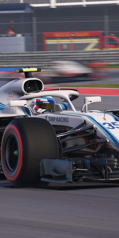 Pixel3 F1 2018 Hintergrund Blau Weiß