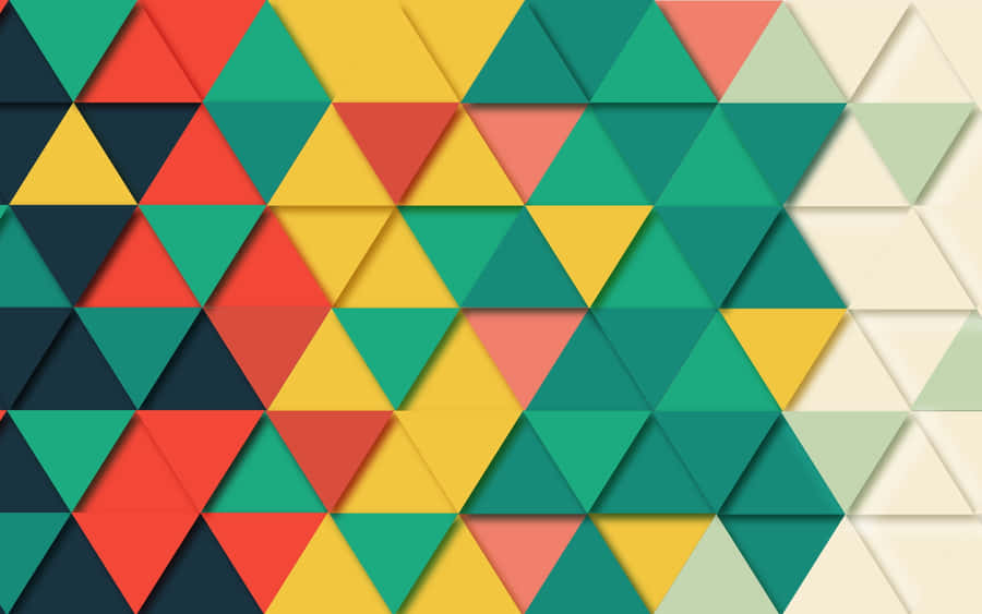 Formasgeométricas abstratas em um fundo amarelo.