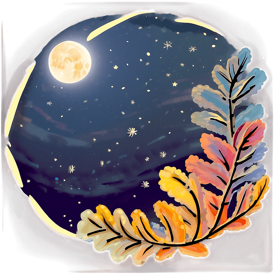 Autumn Night Sky PNG 30