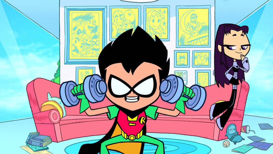 Robin Teen Titans Allenamento Animato