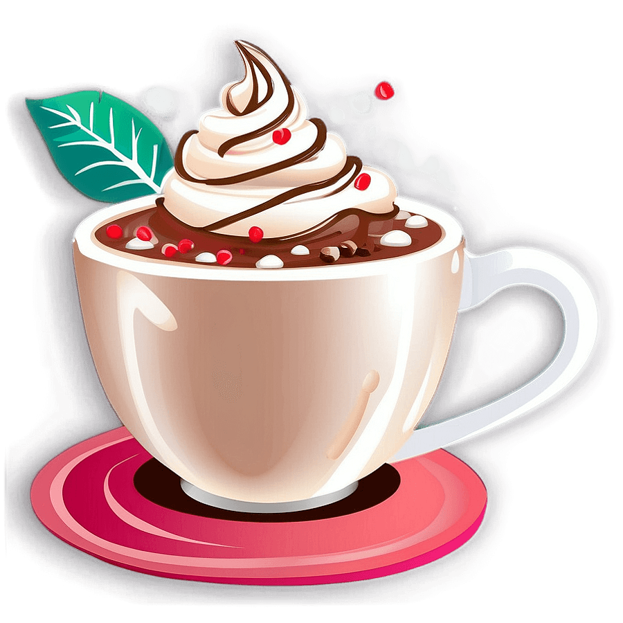 Luxurious Hot Cocoa Creation PNG ctn