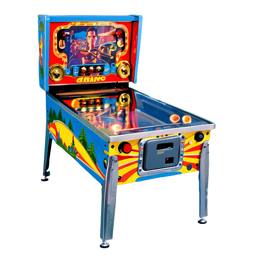 Classic Pinball Machine PNG 86
